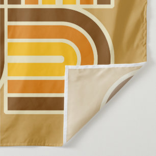 Geometrisch boogpatroon in jaren '70 wandkleed