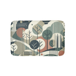 Geometrisch bos badmat