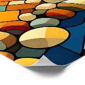 Geometrisch bos poster (Hoek)