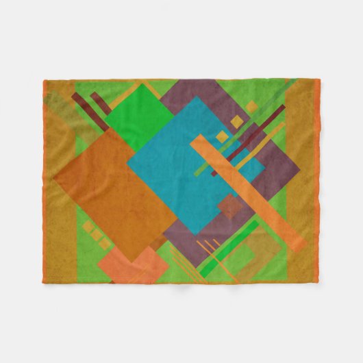 Geometrisch Brahaus Fleece Deken (Voorkant (Horizontaal))