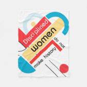 Geometrisch Brahaus met typografie Fleece Deken (Voorkant)