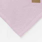 Geometrisch Brahaus met typografie Fleece Deken (Hoek)