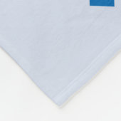 Geometrisch Brahaus met typografie Fleece Deken (Hoek)