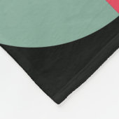 Geometrisch Brahaus met typografie Fleece Deken (Hoek)