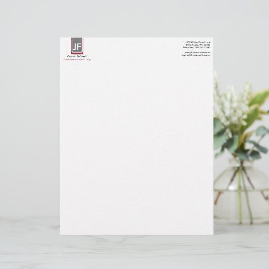 Geometrisch Briefhoofd Ontwerp (Staand voorkant)