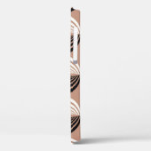 Geometrisch bruin cirkels naadloos ontwerp Case-Mate iPhone case (Achterkant / Links)
