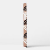 Geometrisch bruin cirkels naadloos ontwerp Case-Mate iPhone case (Achterkant / Rechts)
