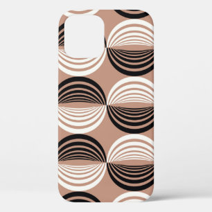 Geometrisch bruin cirkels naadloos ontwerp Case-Mate iPhone case