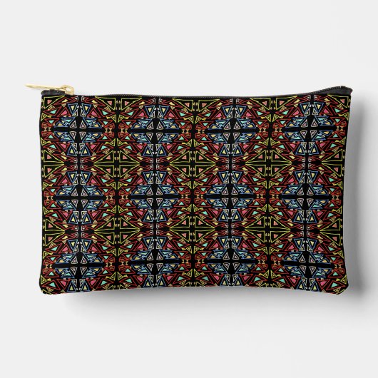 Geometrisch buitenaards tech multikleur patroon etui (Voorkant)