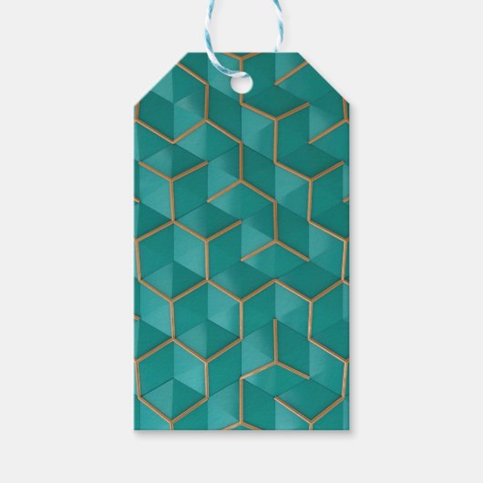 geometrisch cadeaulabel (Voorkant)