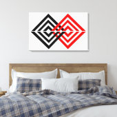 Geometrisch Canvas Afdruk (Insitu (Slaapkamer))