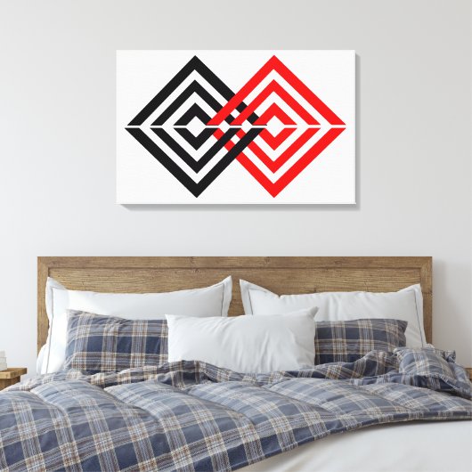 Geometrisch Canvas Afdruk (Insitu (Slaapkamer))