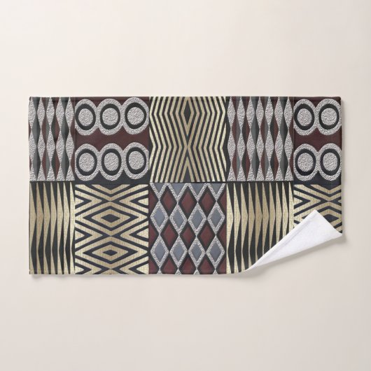 "Geometrisch chique voor uw badkamer" Bad Handdoek (Handdoek)