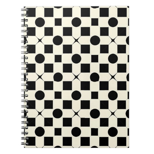 ⚫ Geometrisch cirkelontwerp Studie en werk  Notitieboek (Voorkant)