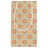 geometrisch cirkelpatroon klein cadeauzakje (Voorkant)