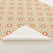 geometrisch cirkelpatroon sherpa deken (3/4)