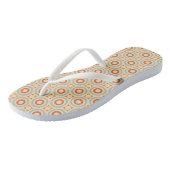  geometrisch cirkelpatroon teenslippers (Schuin)