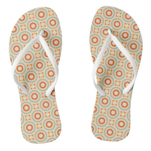 geometrisch cirkelpatroon teenslippers