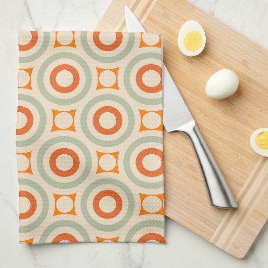  geometrisch cirkelpatroon theedoek (Quarter Fold)
