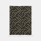 Geometrisch cirkelvormig patroon fleece deken (Voorkant)