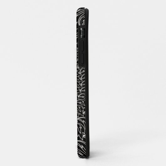 Geometrisch concentrisch herhalend patroongolfblad Case-Mate iPhone case (Achterkant/links)