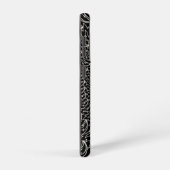 Geometrisch concentrisch herhalend patroongolfblad samsung galaxy hoesje (Rechterkant)