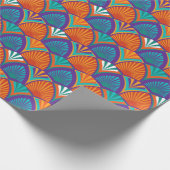 Geometrisch continu helder patroon met palmbladere cadeaupapier (Hoek)