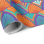 Geometrisch continu helder patroon met palmbladere cadeaupapier (Rol Hoek)