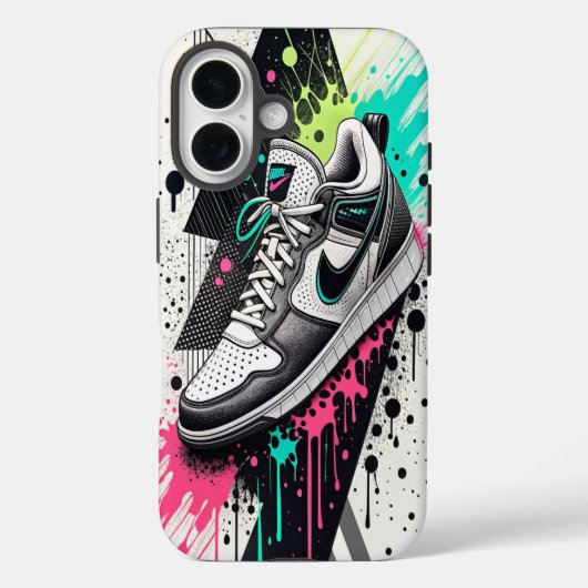 Geometrisch contrast. Case-Mate iPhone case (Achterkant)