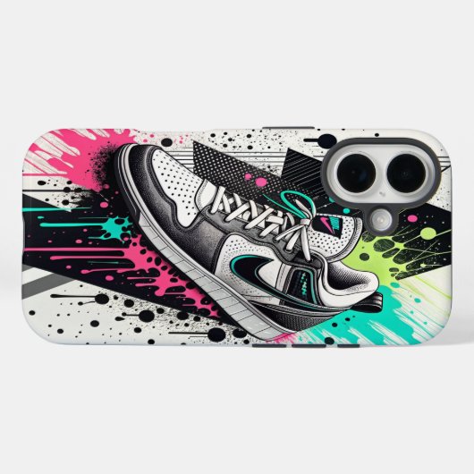 Geometrisch contrast. Case-Mate iPhone case (Achterkant (horizontaal))