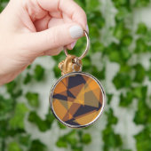 Geometrisch, cool, trendy, modern, eenvoudige drie sleutelhanger (Hand)