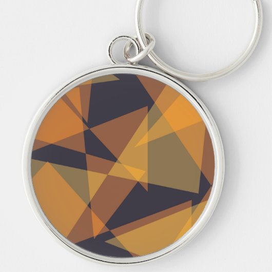 Geometrisch, cool, trendy, modern, eenvoudige drie sleutelhanger (Voorkant)