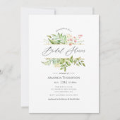 Geometrisch Crystal Greenery Vrijgezellenfeest Kaart (Voorkant)