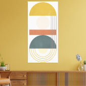 Geometrisch daglicht III Canvas Afdruk (Insitu (Woonkamer))