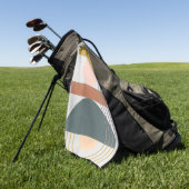 Geometrisch daglicht III Golfhanddoek (Groen)