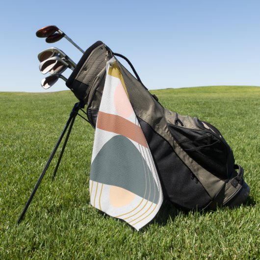 Geometrisch daglicht III Golfhanddoek (Groen)
