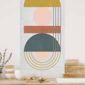 Geometrisch daglicht III Poster (Keuken)