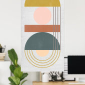 Geometrisch daglicht III Poster (Thuiskantoor)