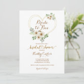 Geometrisch Daisy Vrijgezellenfeest van Bride to B Kaart (Staand voorkant)