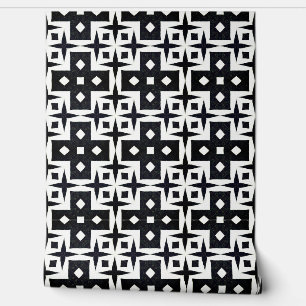 Geometrisch Deco Modern Classy Chic Zwart-Wit Behang