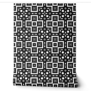 Geometrisch Deco Modern Klassevol Chic Zwart en W Behang