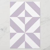 Geometrisch decoderpatroon van Bleek-koellade Briefpapier (Voorkant)