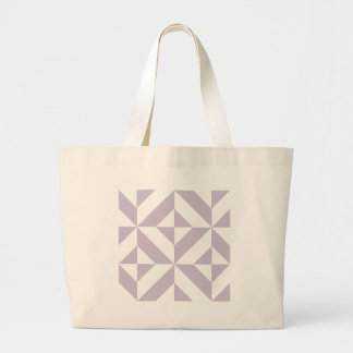 Geometrisch decoderpatroon van Bleek-koellade Grote Tote Bag