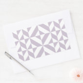 Geometrisch decoderpatroon van Bleek-koellade Rechthoekige Sticker (Envelop)