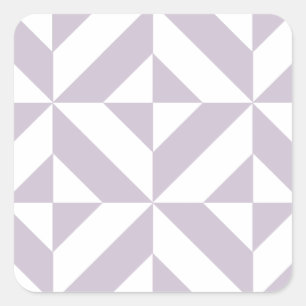 Geometrisch decoderpatroon van Bleek-koellade Vierkante Sticker