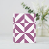 Geometrisch decoderpatroon wapengrafiek briefkaart (Staand voorkant)