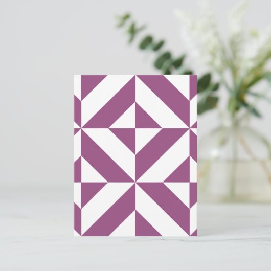 Geometrisch decoderpatroon wapengrafiek briefkaart (Staand voorkant)