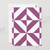 Geometrisch decoderpatroon wapengrafiek briefkaart (Voorkant / Achterkant)