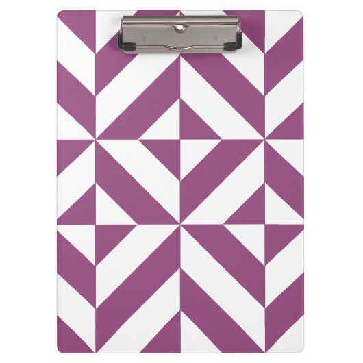 Geometrisch decoderpatroon wapengrafiek klembord (Voorkant)