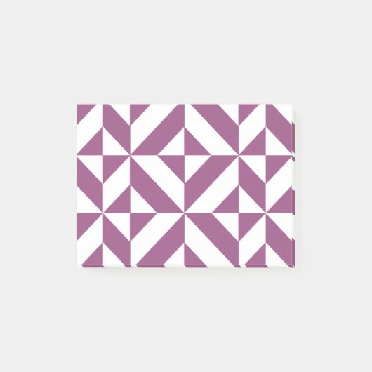 Geometrisch decoderpatroon wapengrafiek post-it® notes (Voorkant)